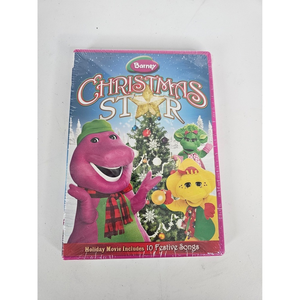Barney Christmas Star DVD Holiday Movie 10 Festive Songs New‎ Sealed 2002